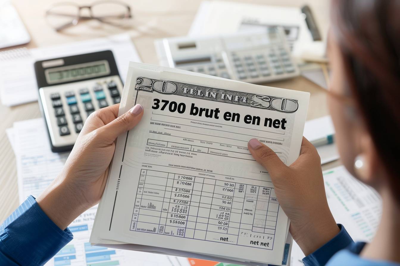 Illustration des déductions appliquées sur un salaire brut pour estimer le net