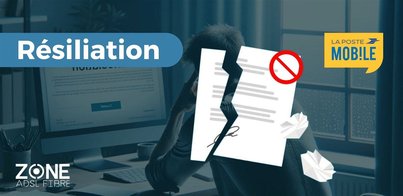 Illustration de la résiliation d'un forfait mobile facilement chez Lycamobile